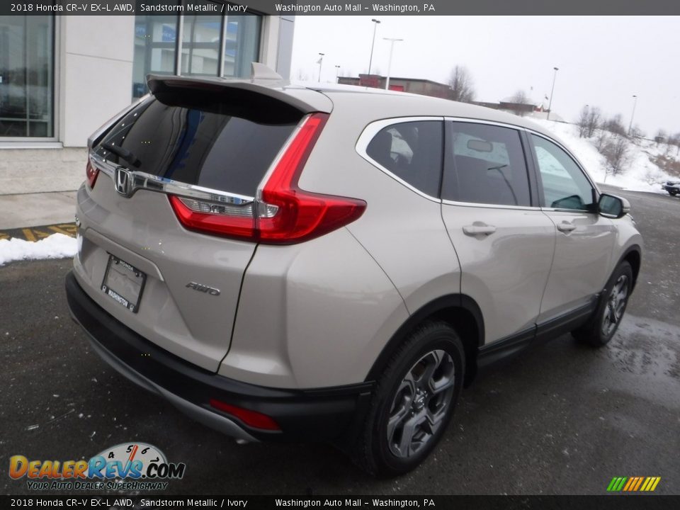 2018 Honda CR-V EX-L AWD Sandstorm Metallic / Ivory Photo #10