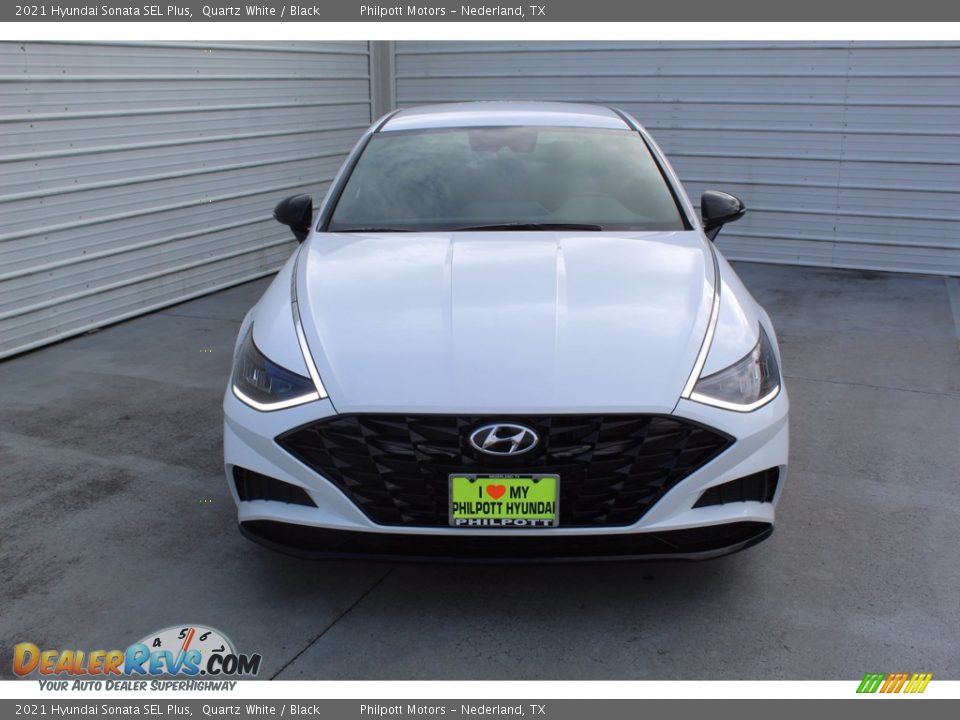 2021 Hyundai Sonata SEL Plus Quartz White / Black Photo #3