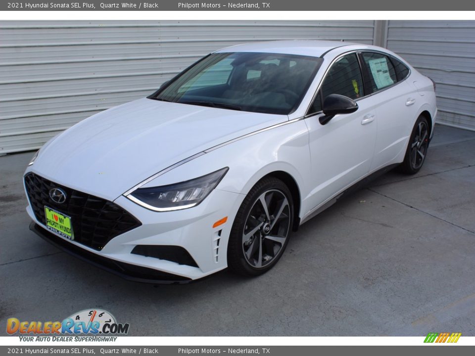2021 Hyundai Sonata SEL Plus Quartz White / Black Photo #4