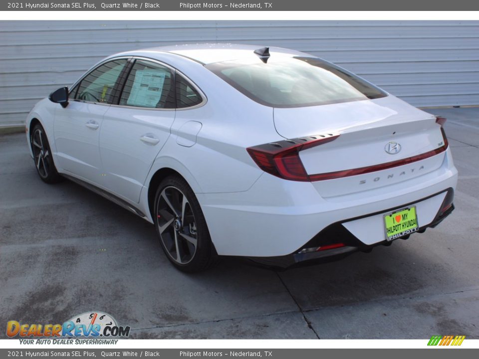 2021 Hyundai Sonata SEL Plus Quartz White / Black Photo #6