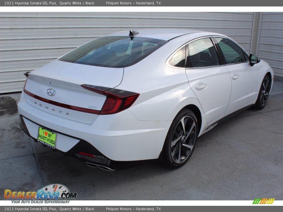 2021 Hyundai Sonata SEL Plus Quartz White / Black Photo #8