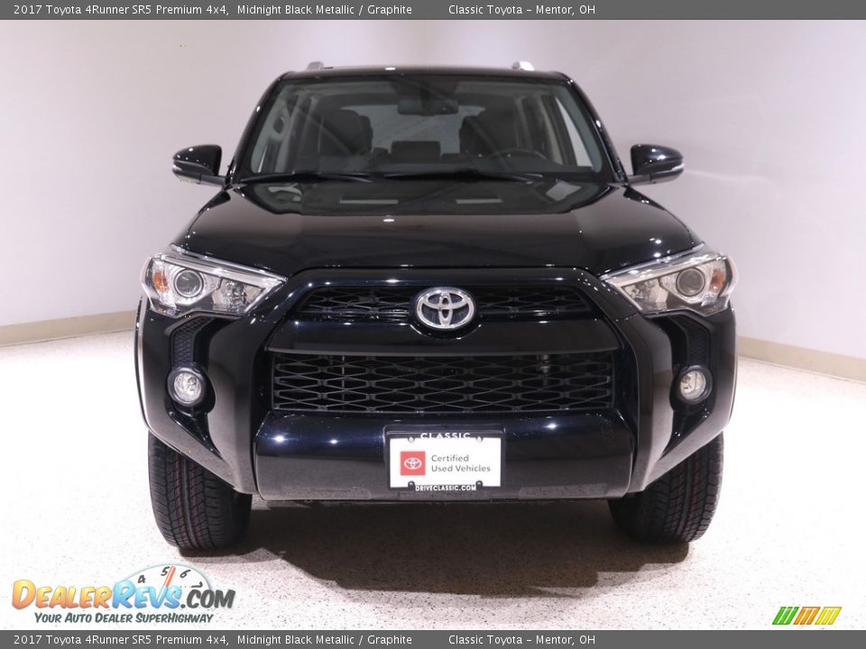 2017 Toyota 4Runner SR5 Premium 4x4 Midnight Black Metallic / Graphite Photo #2