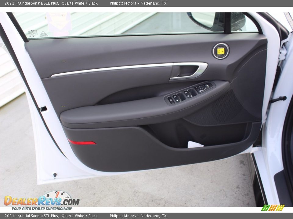 2021 Hyundai Sonata SEL Plus Quartz White / Black Photo #9