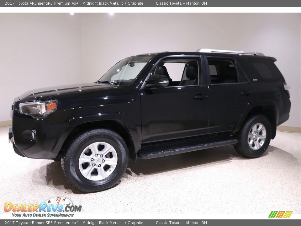 2017 Toyota 4Runner SR5 Premium 4x4 Midnight Black Metallic / Graphite Photo #3