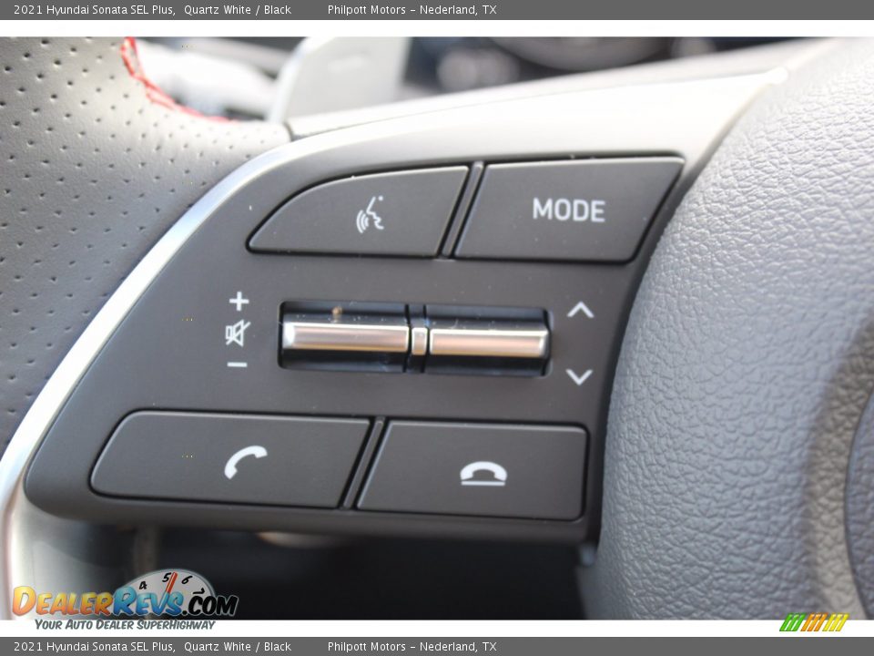 2021 Hyundai Sonata SEL Plus Quartz White / Black Photo #11