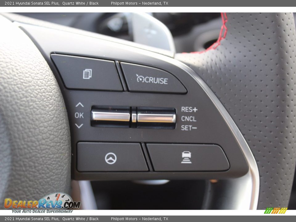 2021 Hyundai Sonata SEL Plus Quartz White / Black Photo #12