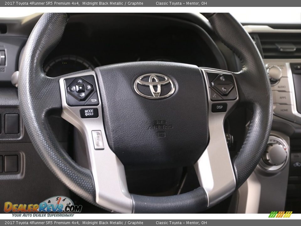 2017 Toyota 4Runner SR5 Premium 4x4 Midnight Black Metallic / Graphite Photo #7