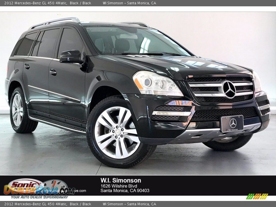 2012 Mercedes-Benz GL 450 4Matic Black / Black Photo #1