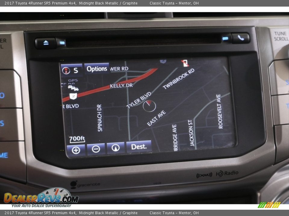 2017 Toyota 4Runner SR5 Premium 4x4 Midnight Black Metallic / Graphite Photo #10