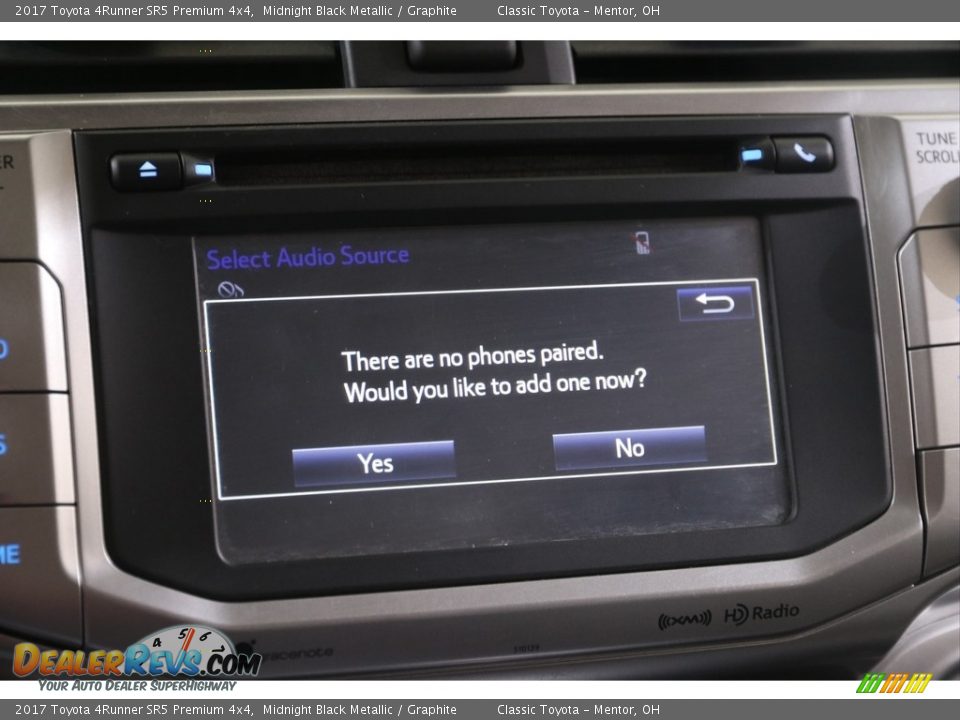 2017 Toyota 4Runner SR5 Premium 4x4 Midnight Black Metallic / Graphite Photo #12