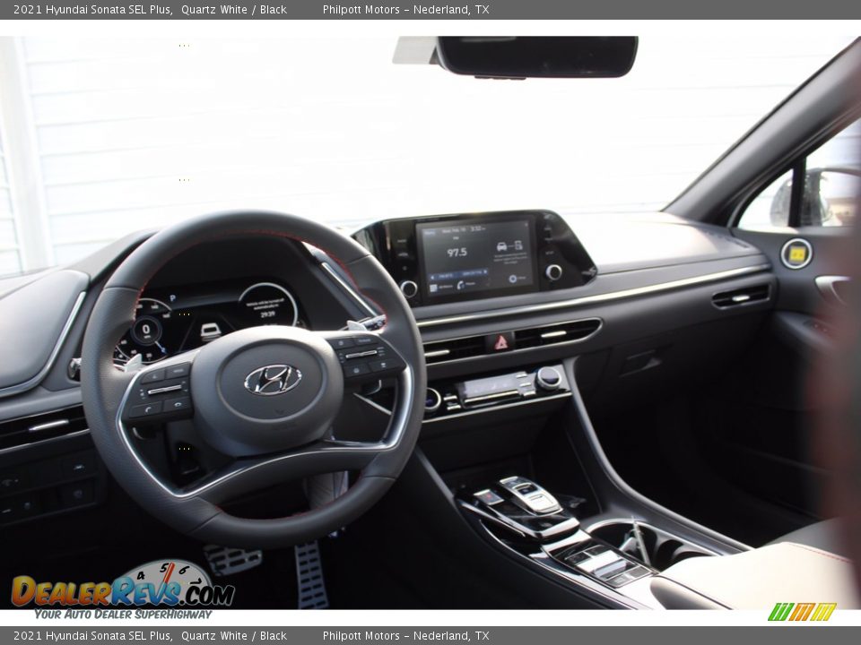 2021 Hyundai Sonata SEL Plus Quartz White / Black Photo #21