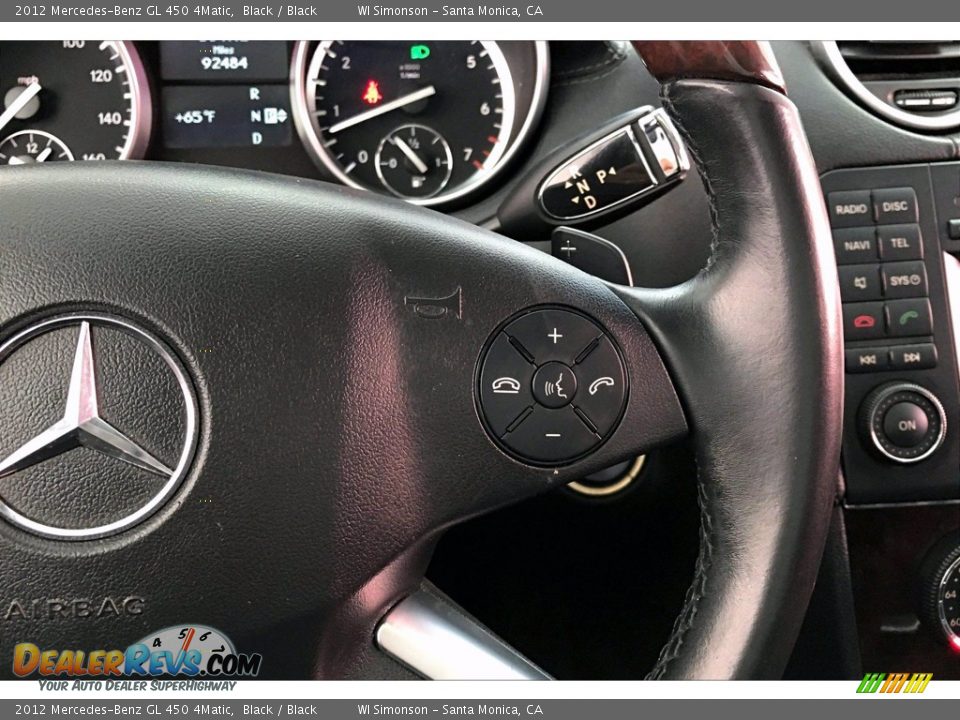 2012 Mercedes-Benz GL 450 4Matic Black / Black Photo #22