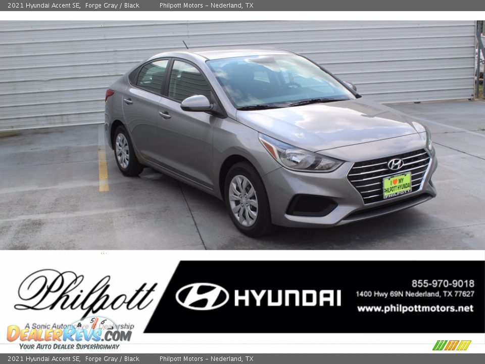2021 Hyundai Accent SE Forge Gray / Black Photo #1