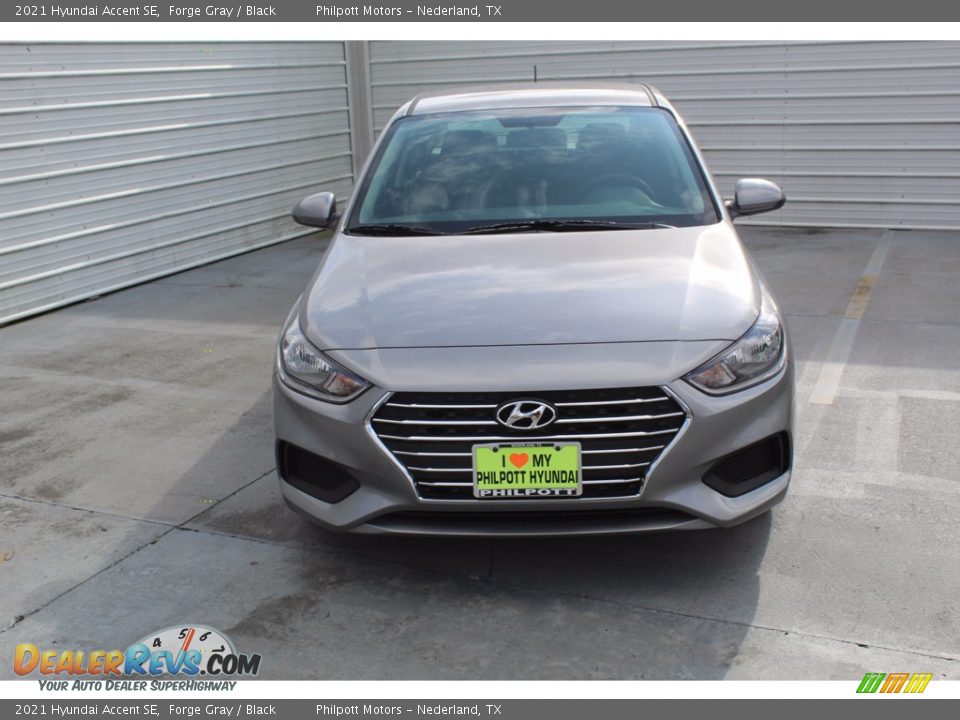 2021 Hyundai Accent SE Forge Gray / Black Photo #3