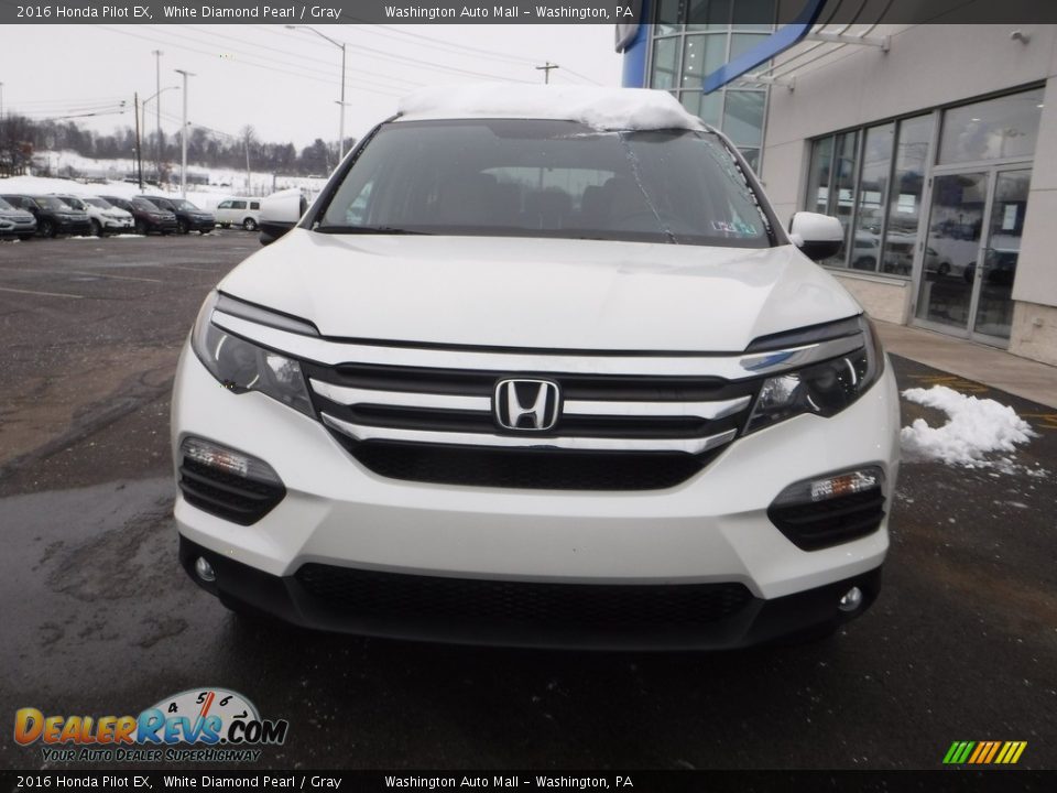 2016 Honda Pilot EX White Diamond Pearl / Gray Photo #4