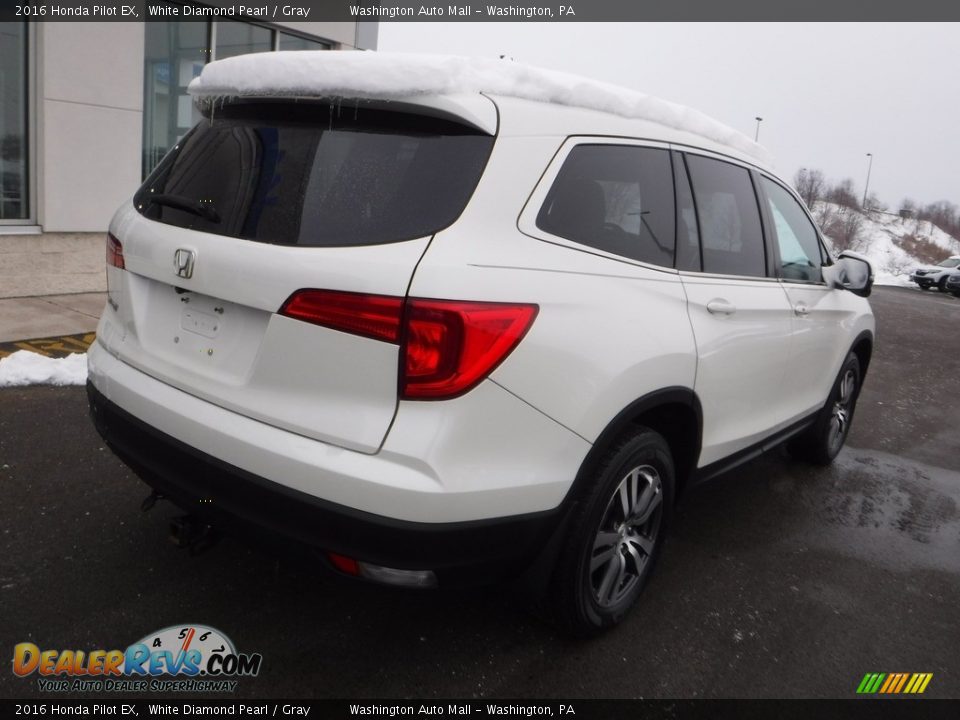 2016 Honda Pilot EX White Diamond Pearl / Gray Photo #9