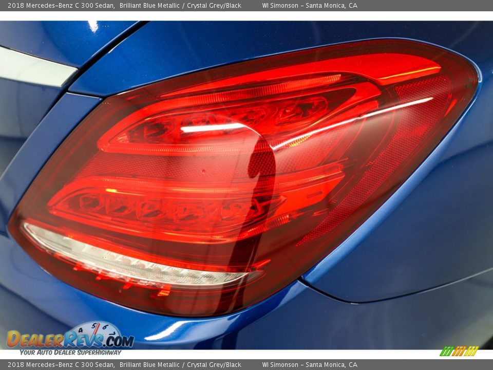 2018 Mercedes-Benz C 300 Sedan Brilliant Blue Metallic / Crystal Grey/Black Photo #5
