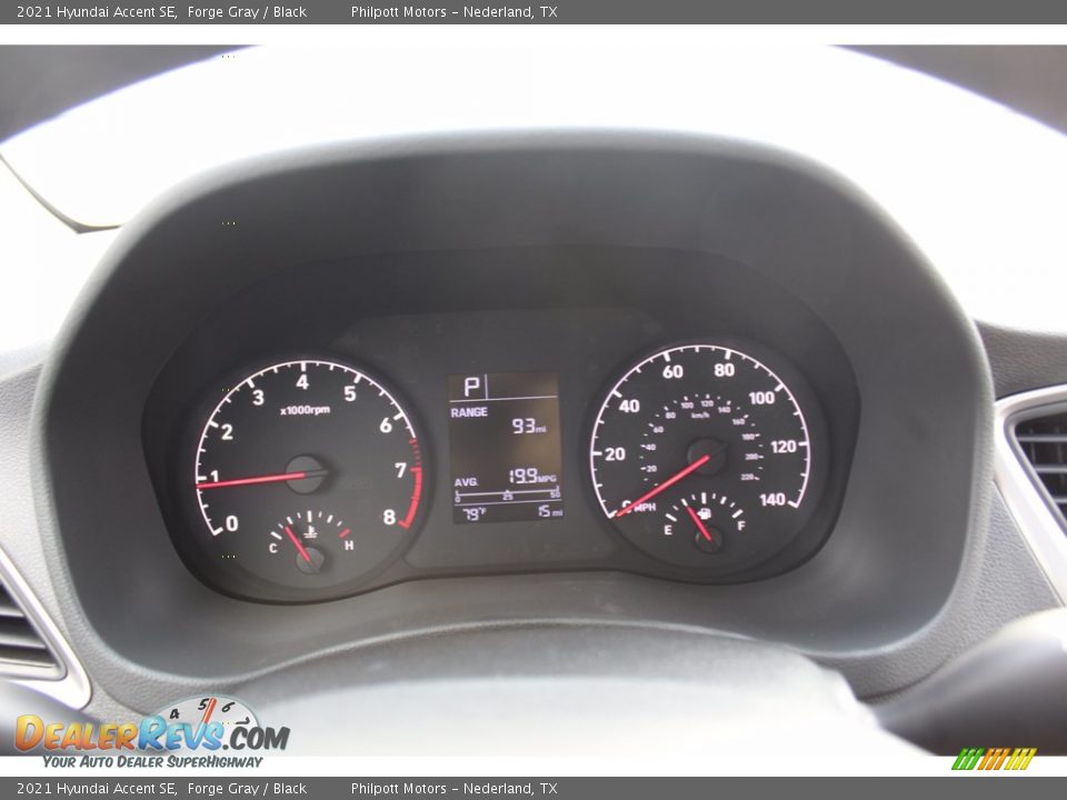2021 Hyundai Accent SE Forge Gray / Black Photo #13