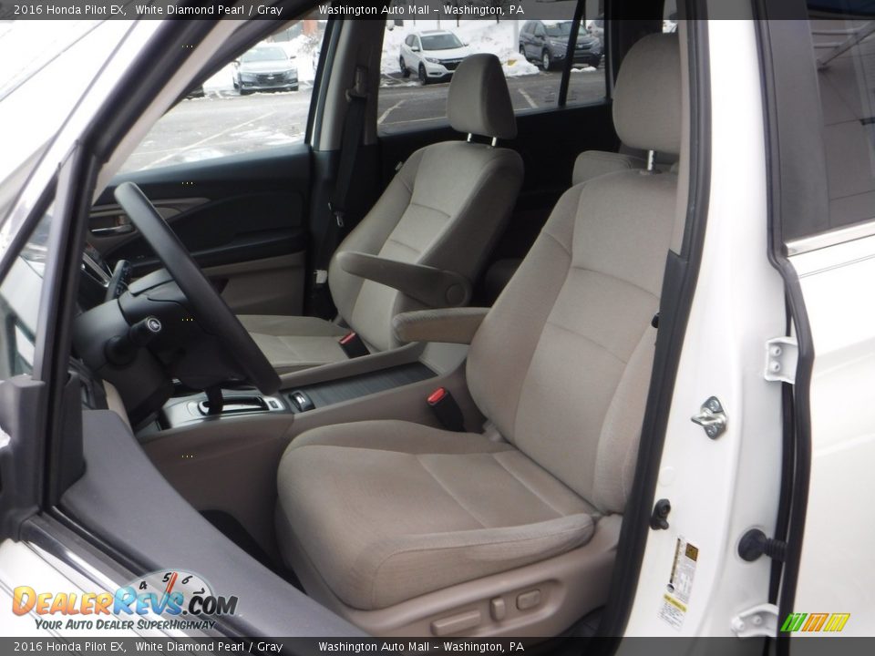 2016 Honda Pilot EX White Diamond Pearl / Gray Photo #13