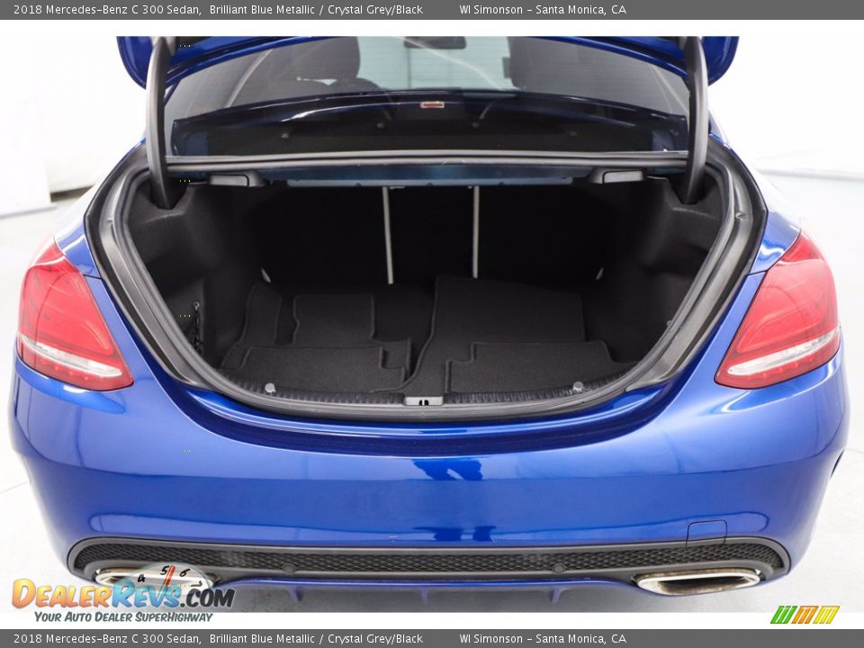 2018 Mercedes-Benz C 300 Sedan Brilliant Blue Metallic / Crystal Grey/Black Photo #7