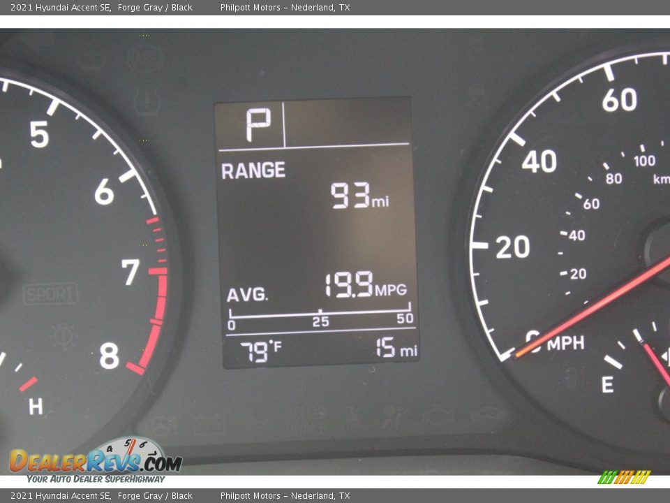 2021 Hyundai Accent SE Forge Gray / Black Photo #14