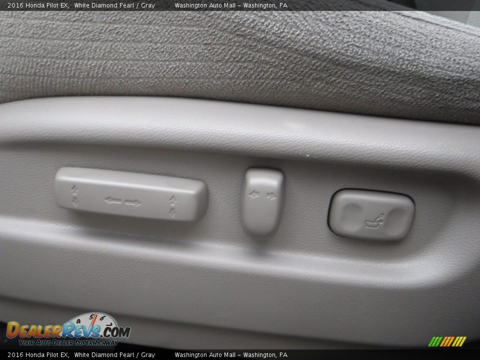 2016 Honda Pilot EX White Diamond Pearl / Gray Photo #14