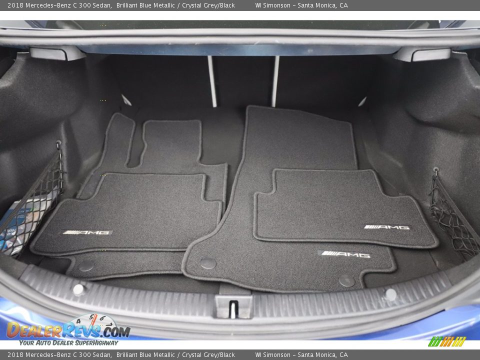 2018 Mercedes-Benz C 300 Sedan Brilliant Blue Metallic / Crystal Grey/Black Photo #8