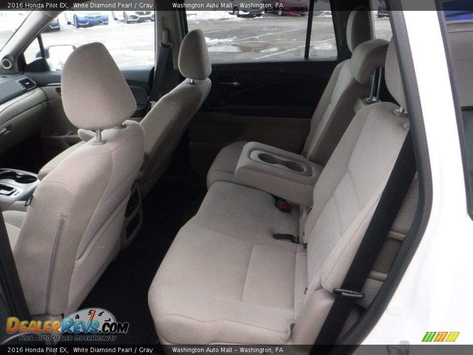 2016 Honda Pilot EX White Diamond Pearl / Gray Photo #22