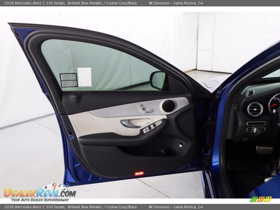 2018 Mercedes-Benz C 300 Sedan Brilliant Blue Metallic / Crystal Grey/Black Photo #20