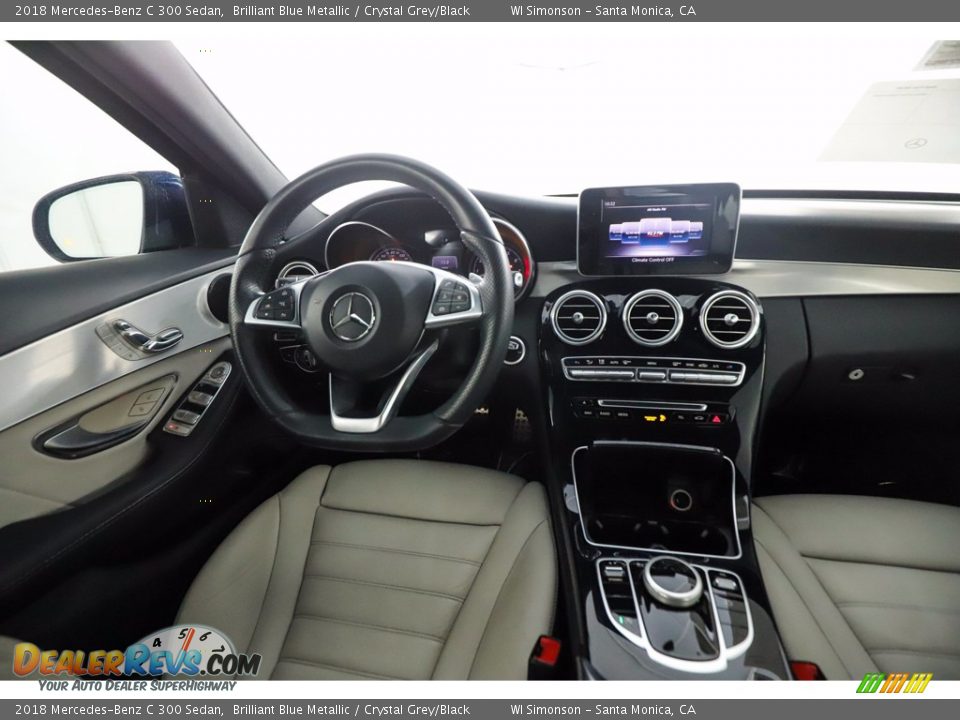 2018 Mercedes-Benz C 300 Sedan Brilliant Blue Metallic / Crystal Grey/Black Photo #26