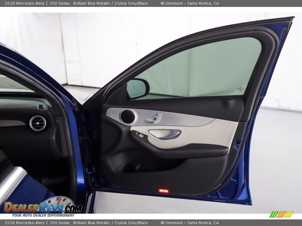 2018 Mercedes-Benz C 300 Sedan Brilliant Blue Metallic / Crystal Grey/Black Photo #32
