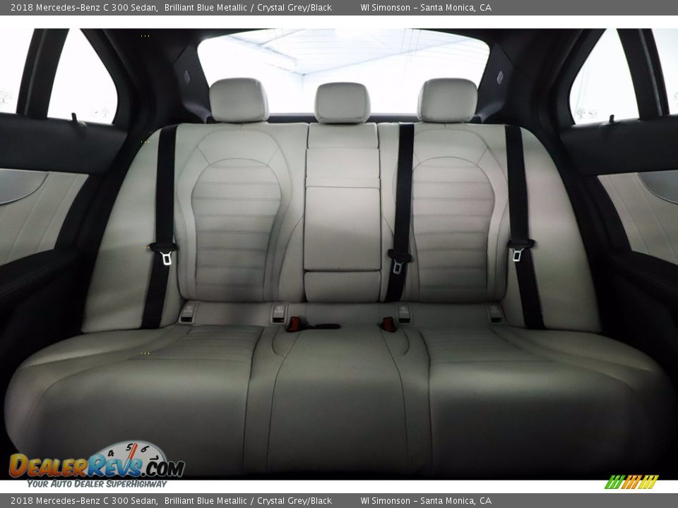 2018 Mercedes-Benz C 300 Sedan Brilliant Blue Metallic / Crystal Grey/Black Photo #33