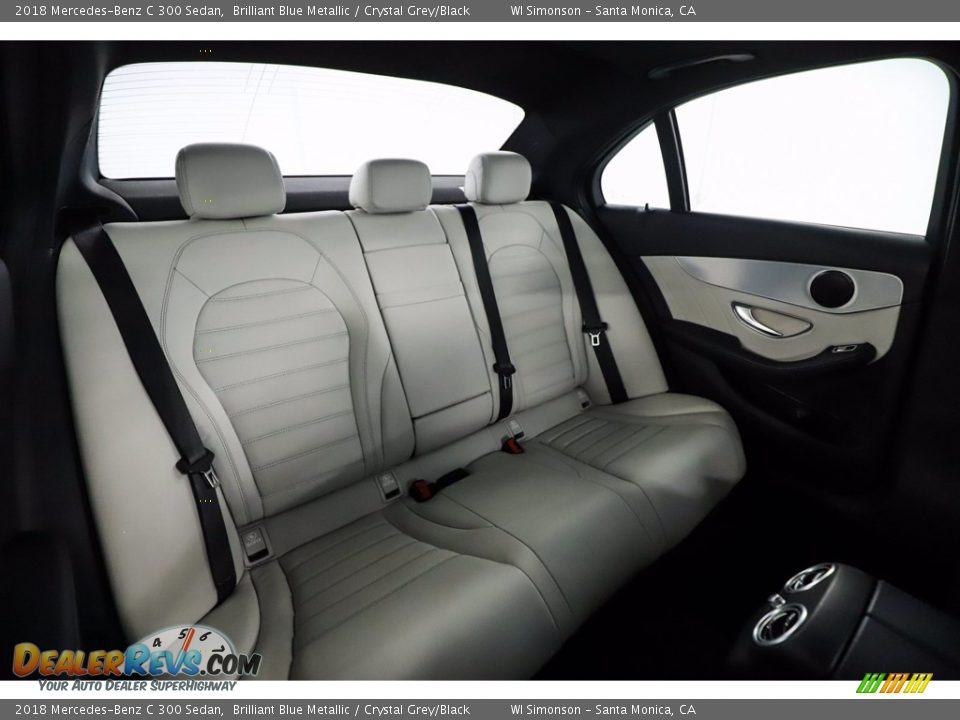 2018 Mercedes-Benz C 300 Sedan Brilliant Blue Metallic / Crystal Grey/Black Photo #34