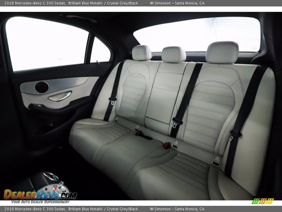 2018 Mercedes-Benz C 300 Sedan Brilliant Blue Metallic / Crystal Grey/Black Photo #35