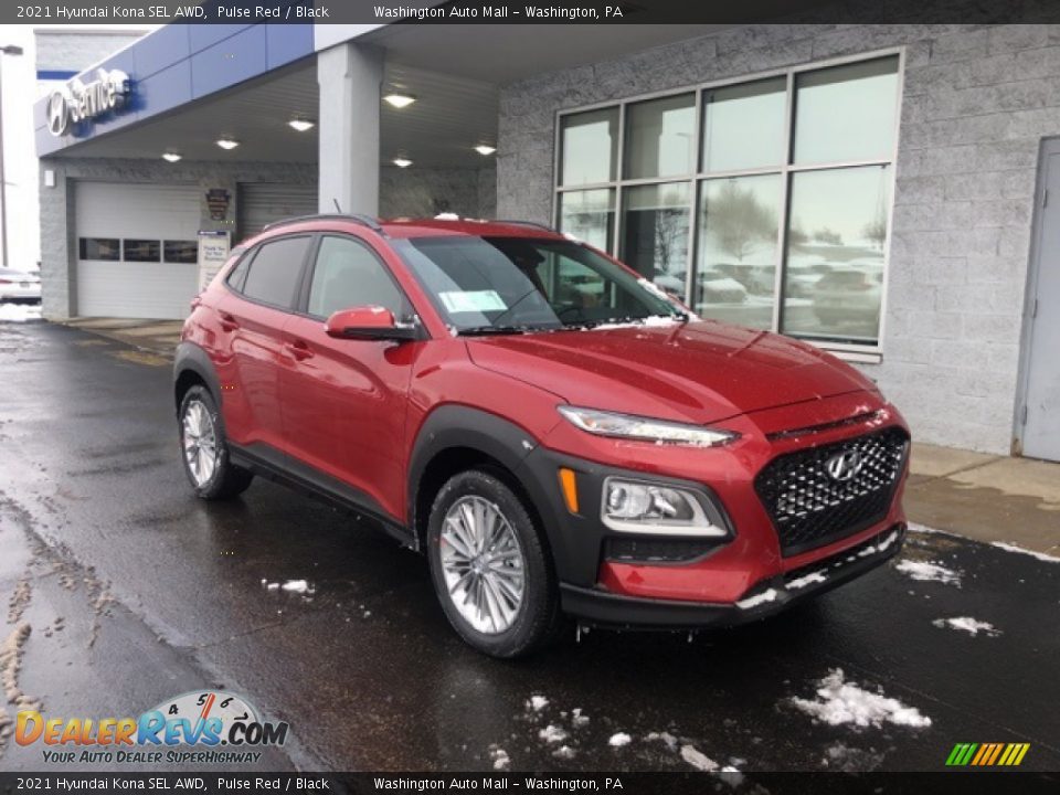 2021 Hyundai Kona SEL AWD Pulse Red / Black Photo #1