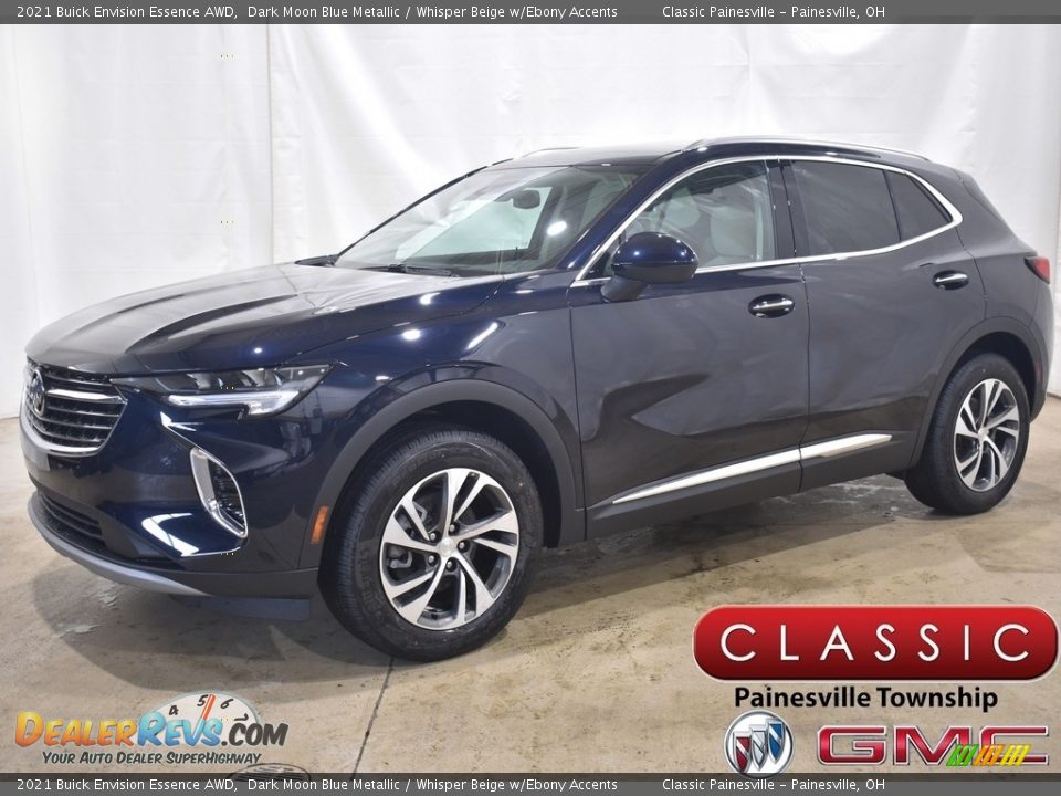 2021 Buick Envision Essence AWD Dark Moon Blue Metallic / Whisper Beige w/Ebony Accents Photo #1