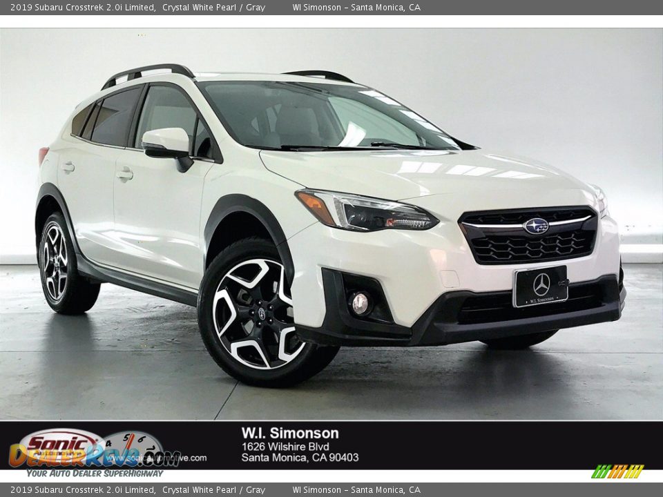 2019 Subaru Crosstrek 2.0i Limited Crystal White Pearl / Gray Photo #1