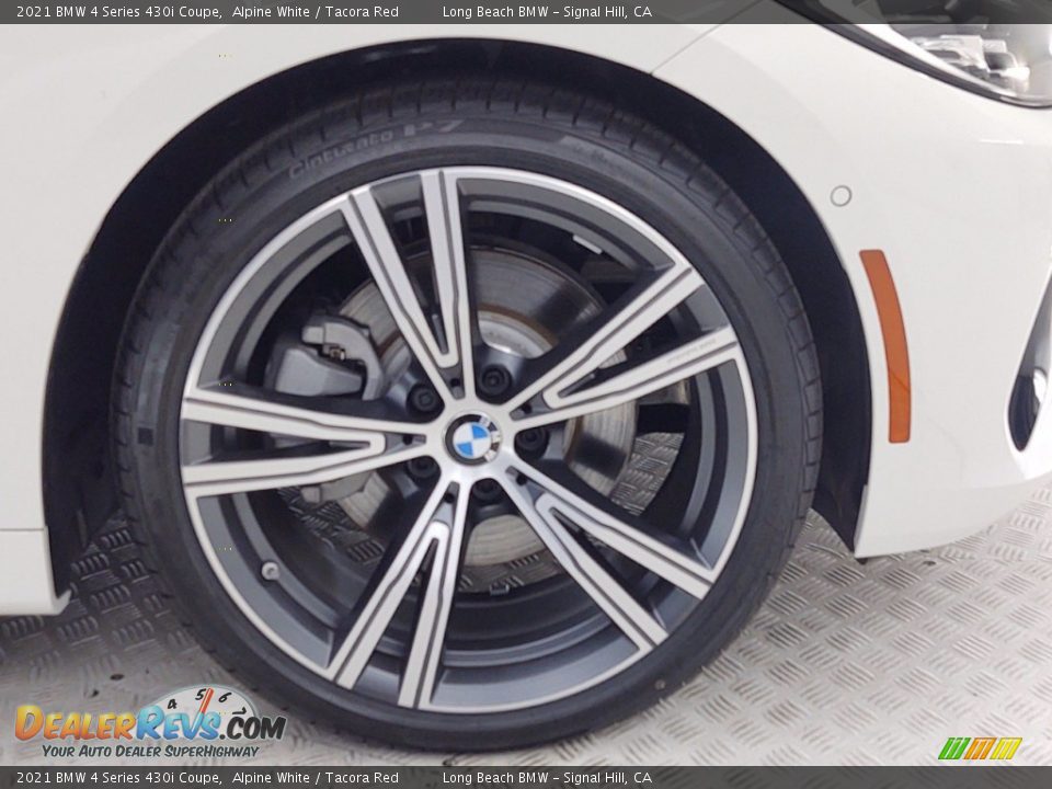 2021 BMW 4 Series 430i Coupe Alpine White / Tacora Red Photo #2