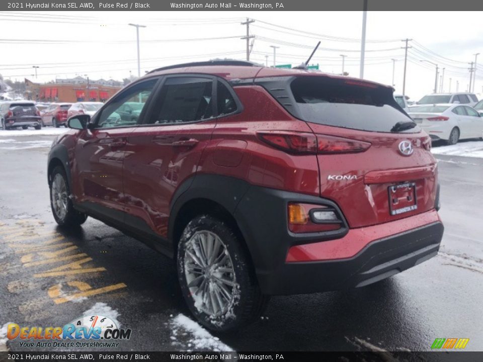 2021 Hyundai Kona SEL AWD Pulse Red / Black Photo #3