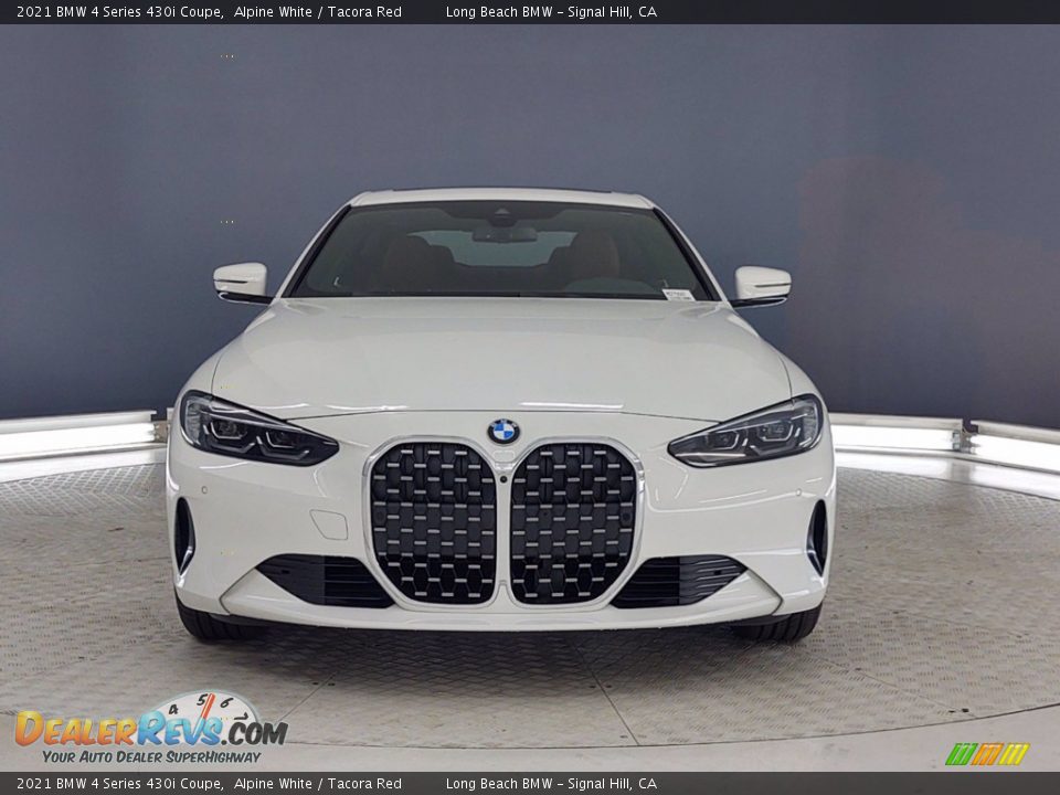 2021 BMW 4 Series 430i Coupe Alpine White / Tacora Red Photo #4