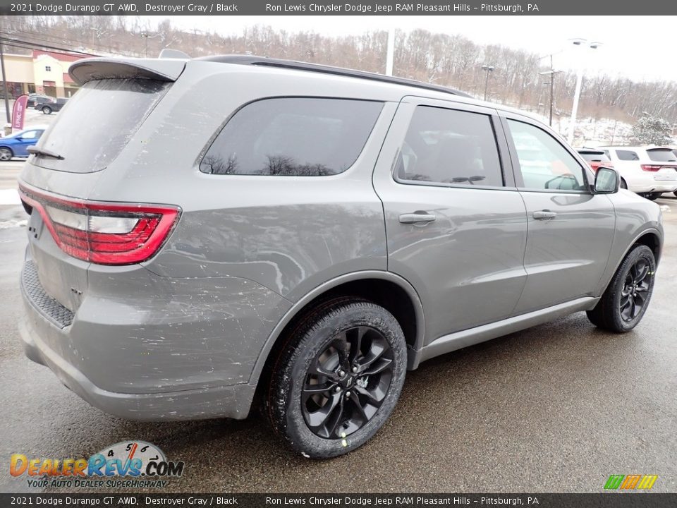 2021 Dodge Durango GT AWD Destroyer Gray / Black Photo #6