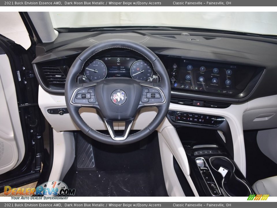 2021 Buick Envision Essence AWD Dark Moon Blue Metallic / Whisper Beige w/Ebony Accents Photo #10