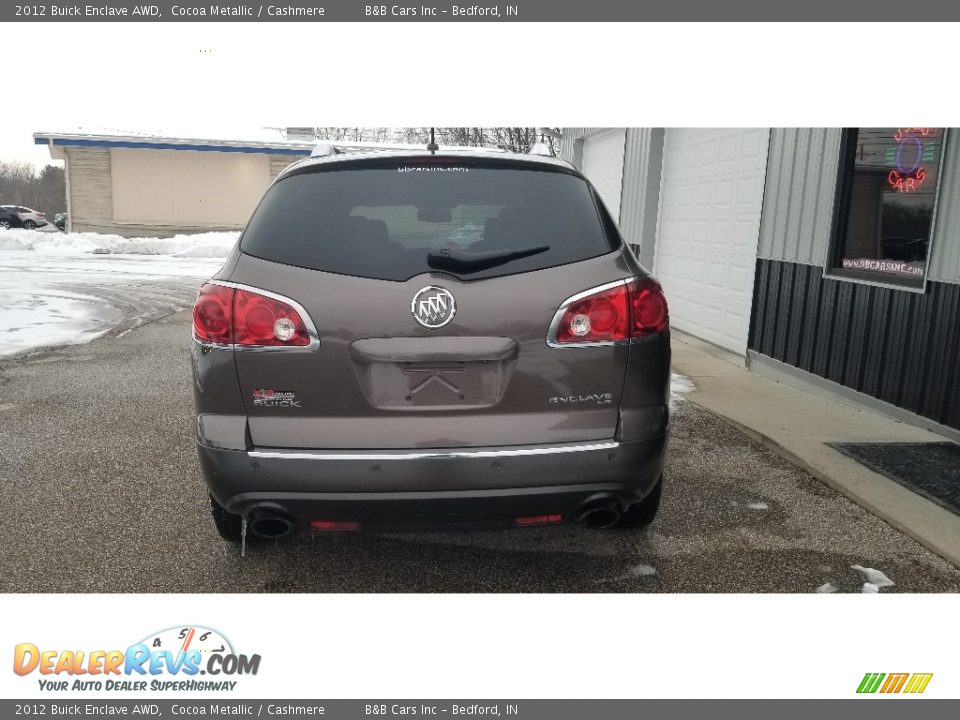 2012 Buick Enclave AWD Cocoa Metallic / Cashmere Photo #4