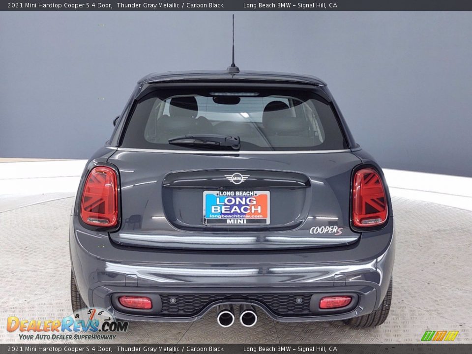 2021 Mini Hardtop Cooper S 4 Door Thunder Gray Metallic / Carbon Black Photo #2