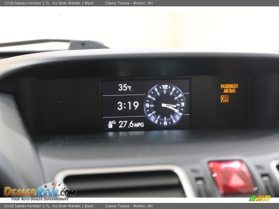 2018 Subaru Forester 2.5i Ice Silver Metallic / Black Photo #11