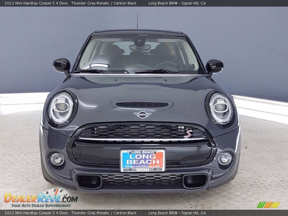 2021 Mini Hardtop Cooper S 4 Door Thunder Gray Metallic / Carbon Black Photo #3