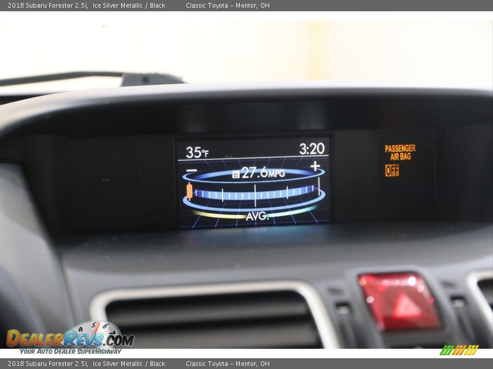 2018 Subaru Forester 2.5i Ice Silver Metallic / Black Photo #13