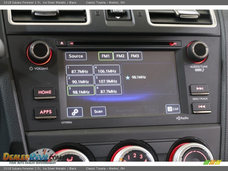 2018 Subaru Forester 2.5i Ice Silver Metallic / Black Photo #15