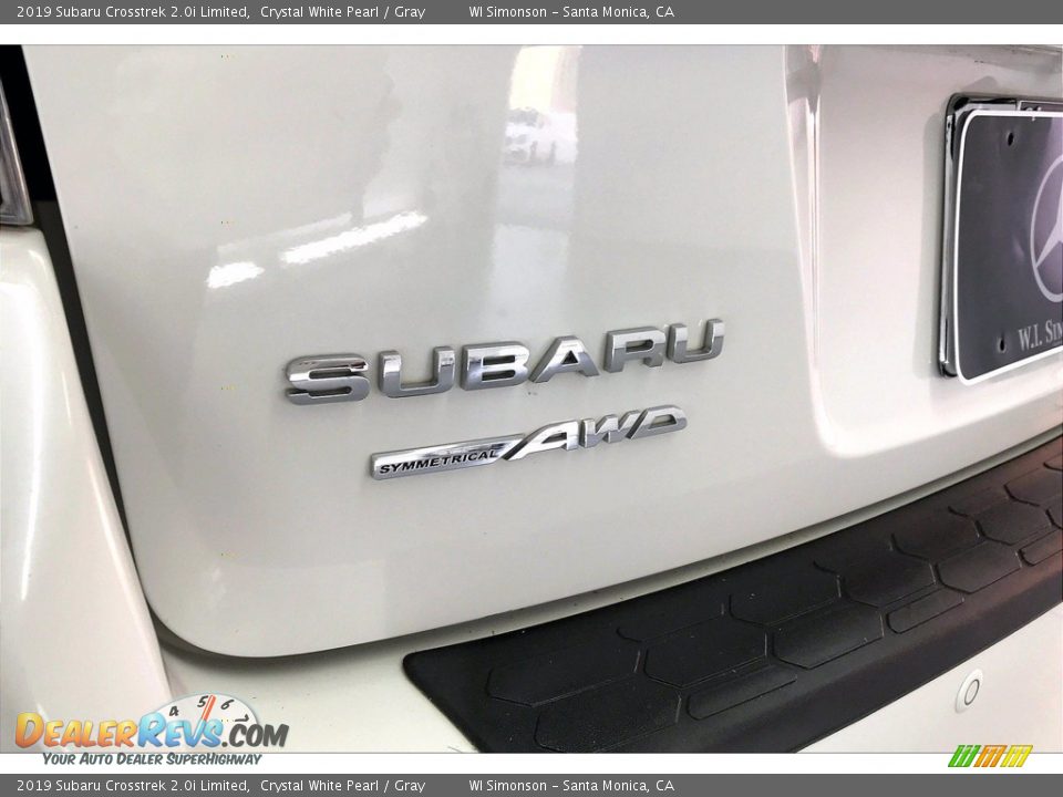 2019 Subaru Crosstrek 2.0i Limited Crystal White Pearl / Gray Photo #31
