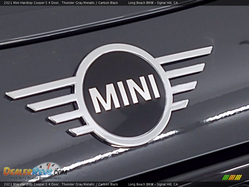 2021 Mini Hardtop Cooper S 4 Door Thunder Gray Metallic / Carbon Black Photo #7